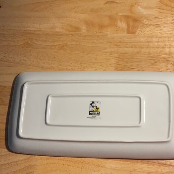 Disney Sketch Book Drawing Rectangular Platter Mickey Mouse 90th - Picture 7 of 7